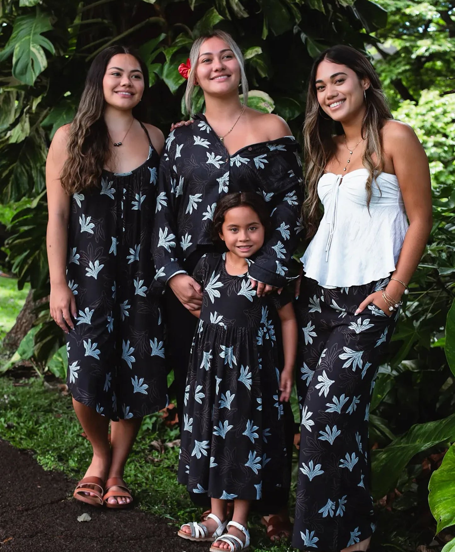 Naupaka Palazzo Pants Charcoal Gray