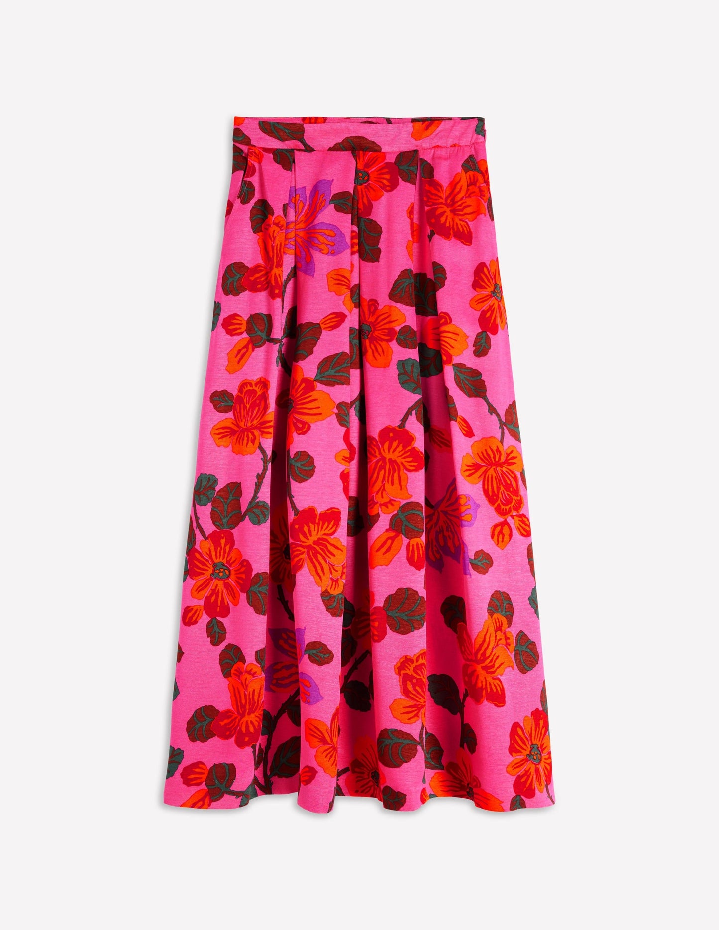 Verity Maxi Skirt-Pink, Elaborate Blossom