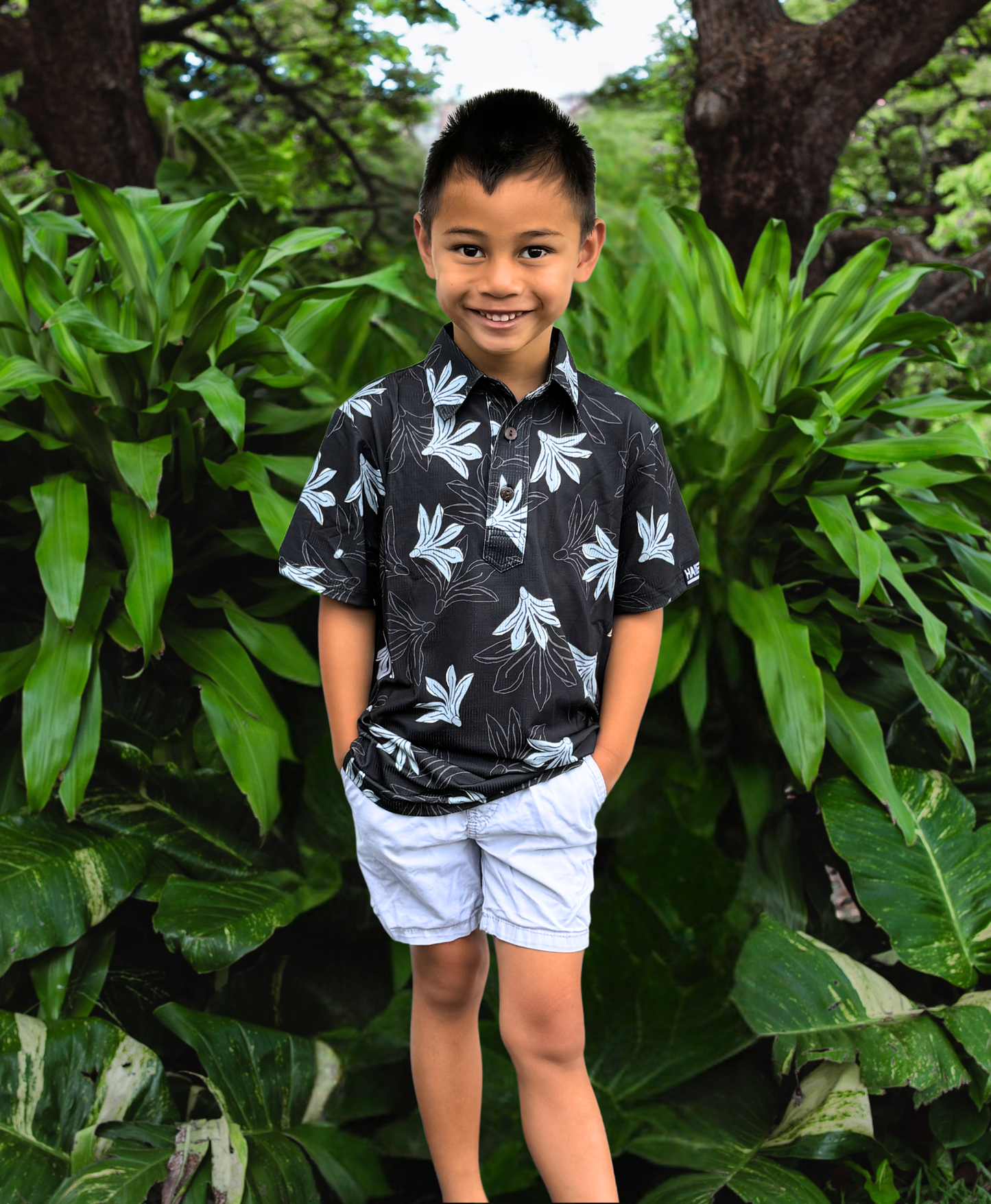 Naupaka Keiki Pullover Charcoal Gray