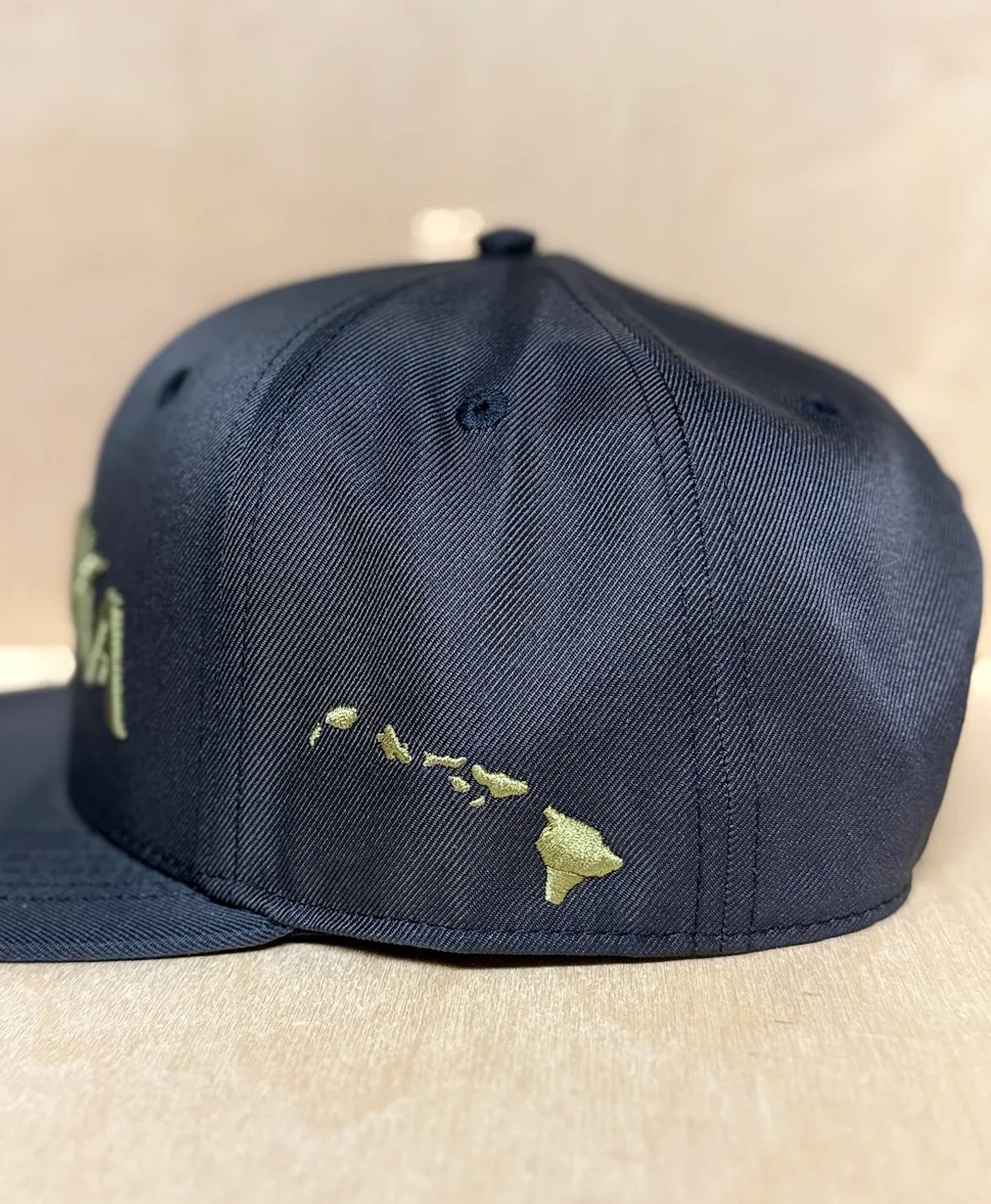 Kanaka 3D Puff Snapback Olive on Black