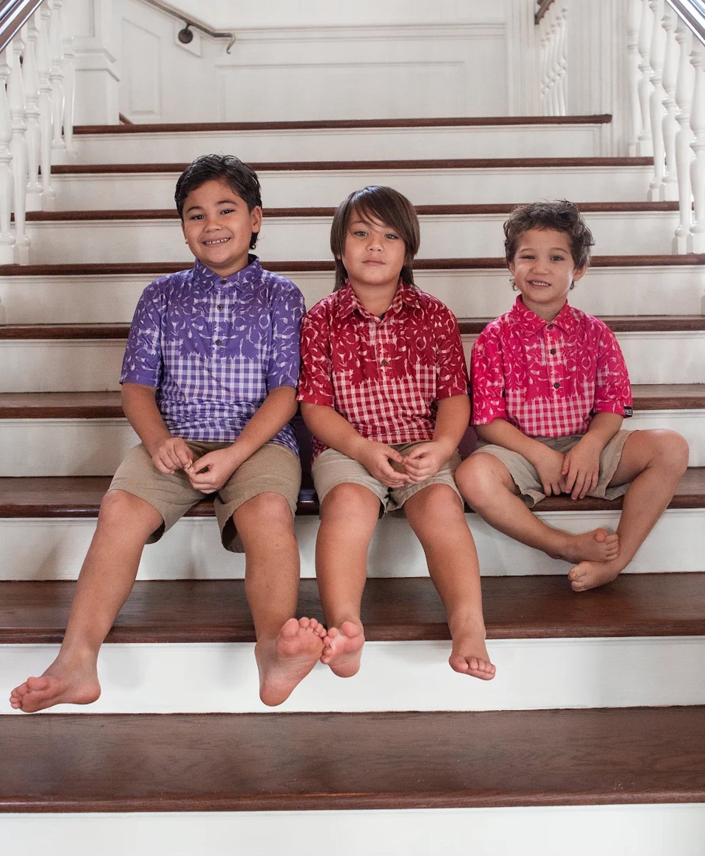 Palaka Kuiki Keiki Pullover Pink