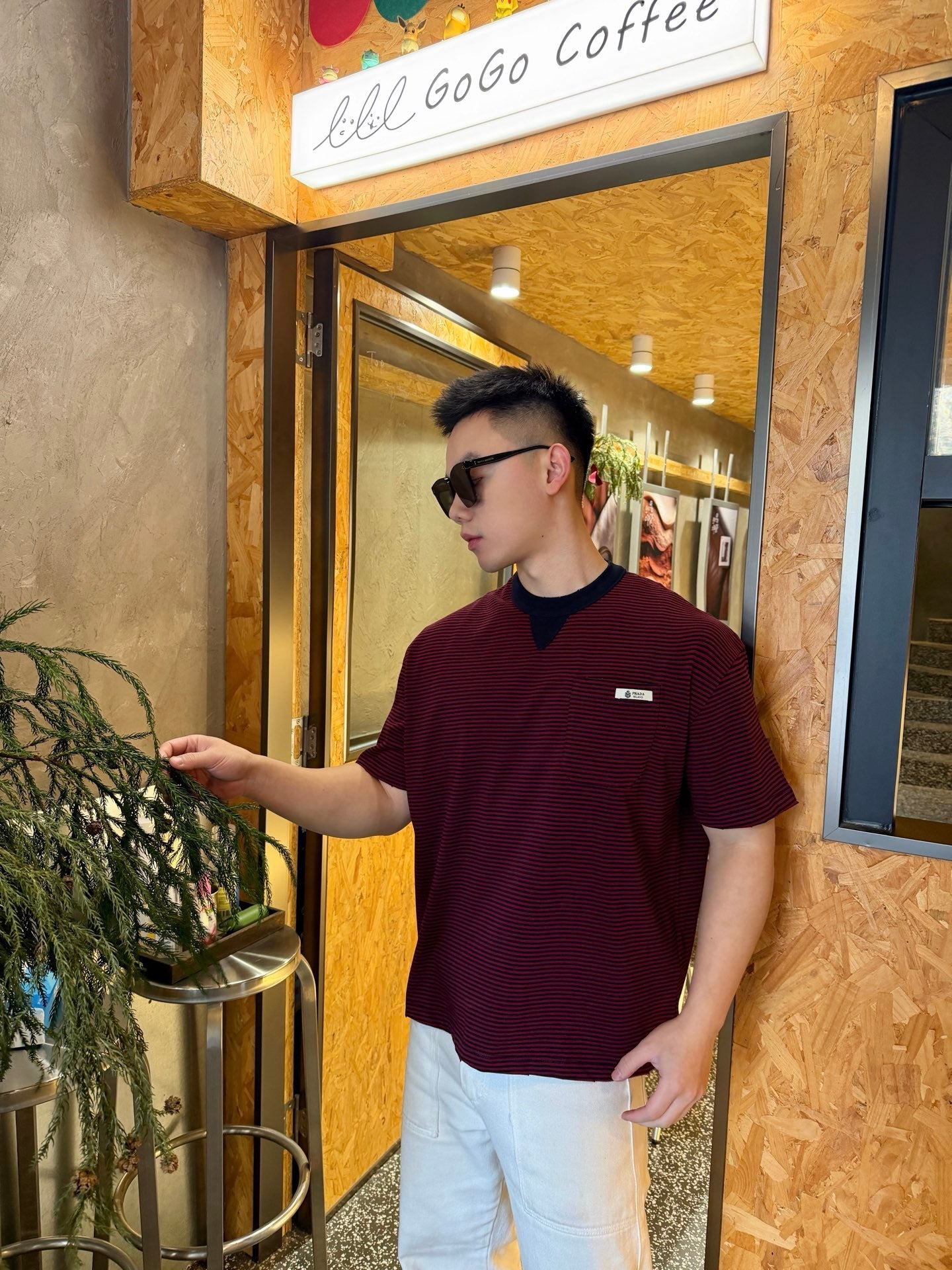 2026 New Triangle Brand Striped Pocket Short-Sleeve Shirt (CC940-A25)