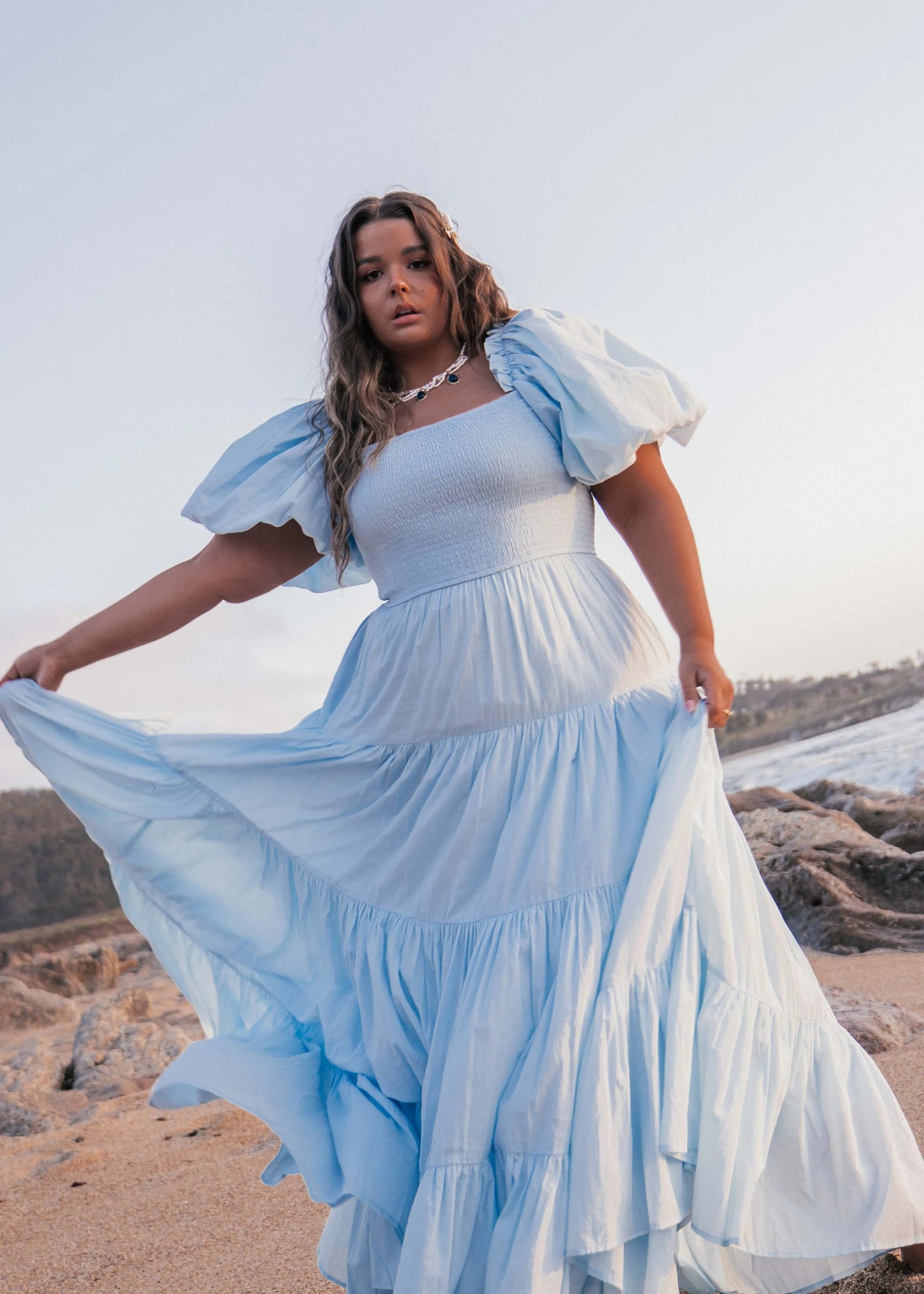 Luna Dress Blue