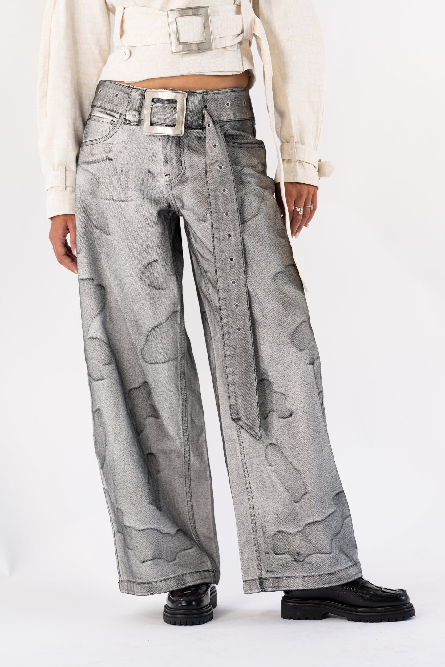 Faria Belted Jeans
