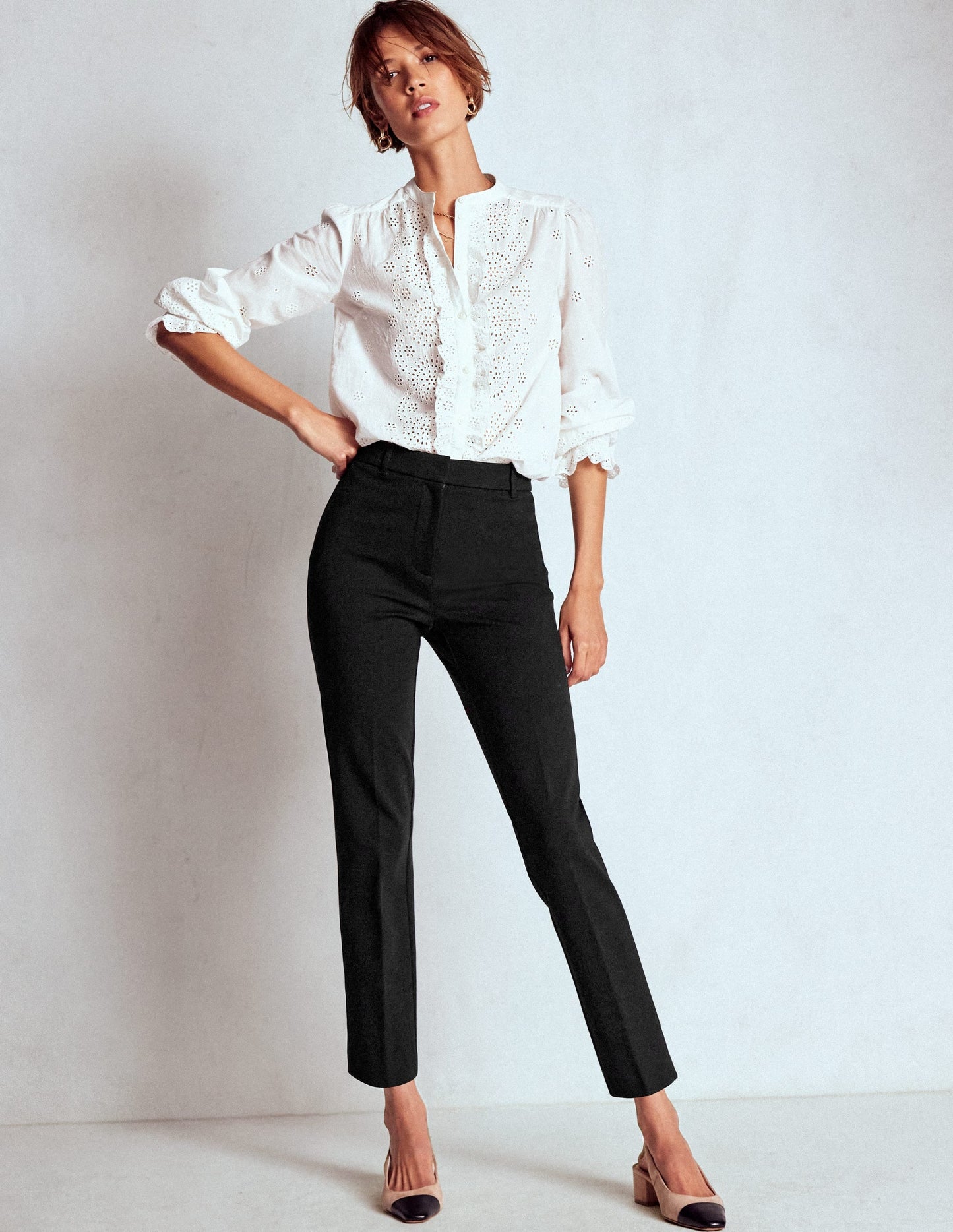 Highgate Ponte Pants-Black