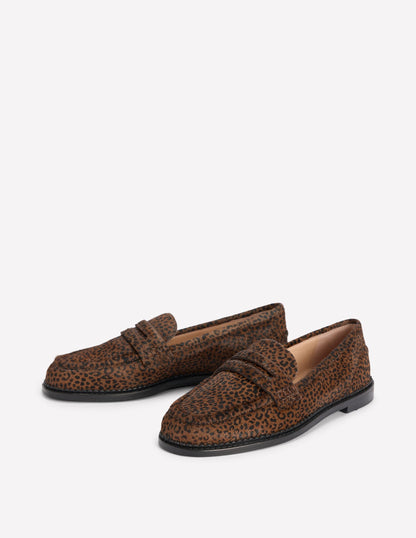Nya Penny Loafers-Mini Leopard