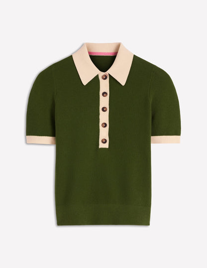 Grace Colour Block T-Shirt-Promenade Green