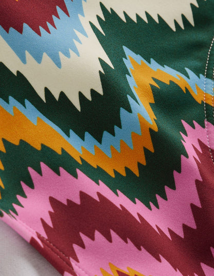 Classic Bikini Bottoms-Multi, Zig Zag Wave