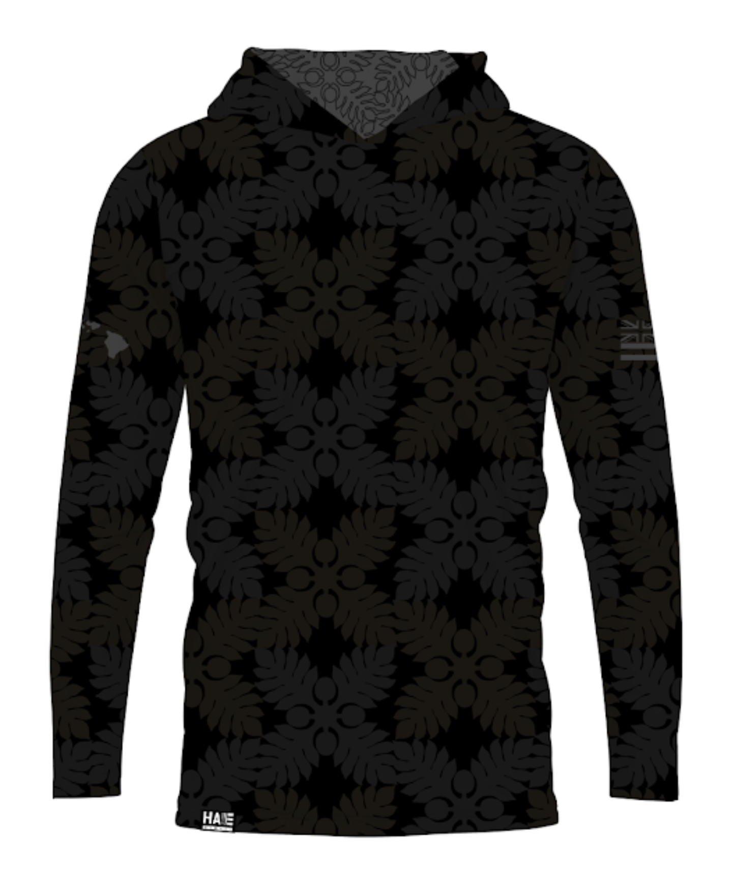 Kapa Kuiki Hooded Long Sleeve Drifit Smokey