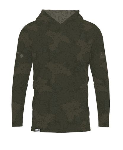 Kapa Kuiki Youth Hooded Long Sleeve Drifit Olive