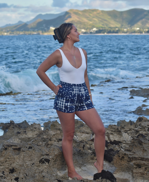 Palaka Kuiki Riggers Shorts Navy