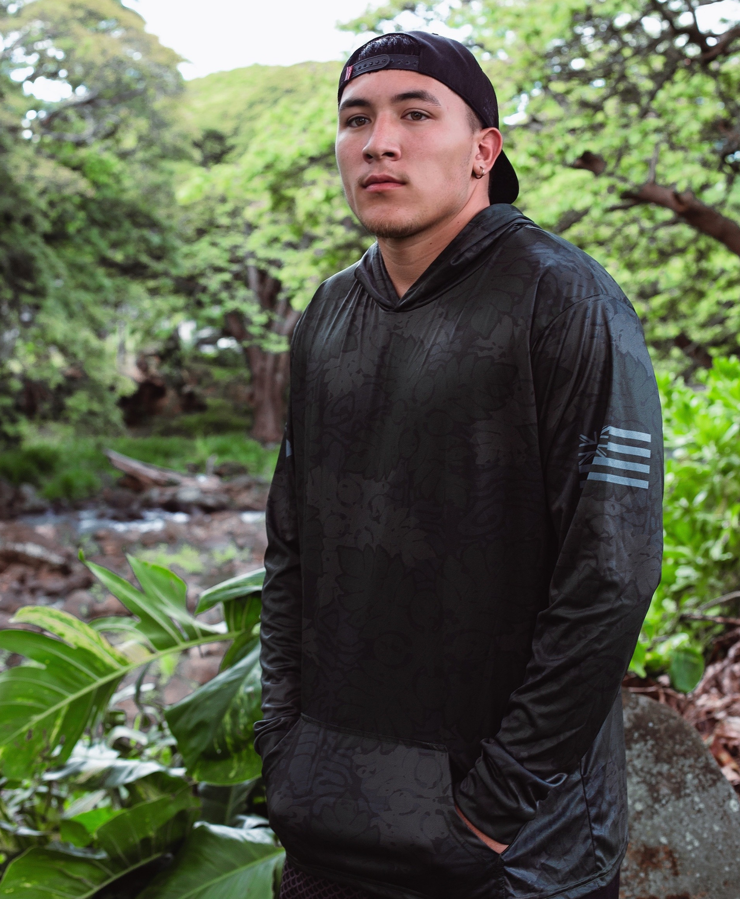 Kapa Kuiki Hooded Long Sleeve Drifit Olive