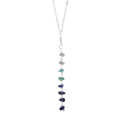 Ocean Ombre Raw Stone Healing Necklace