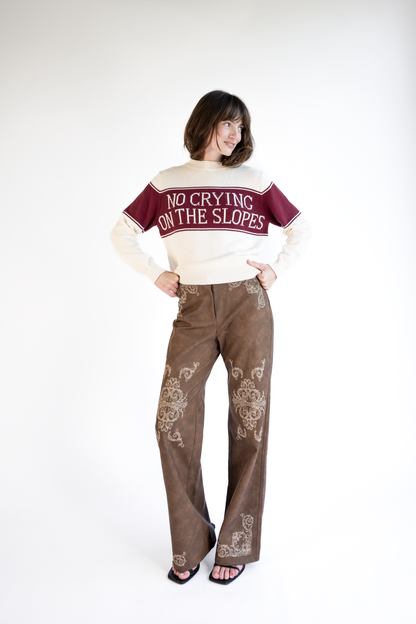Seba Pants — Mahogany