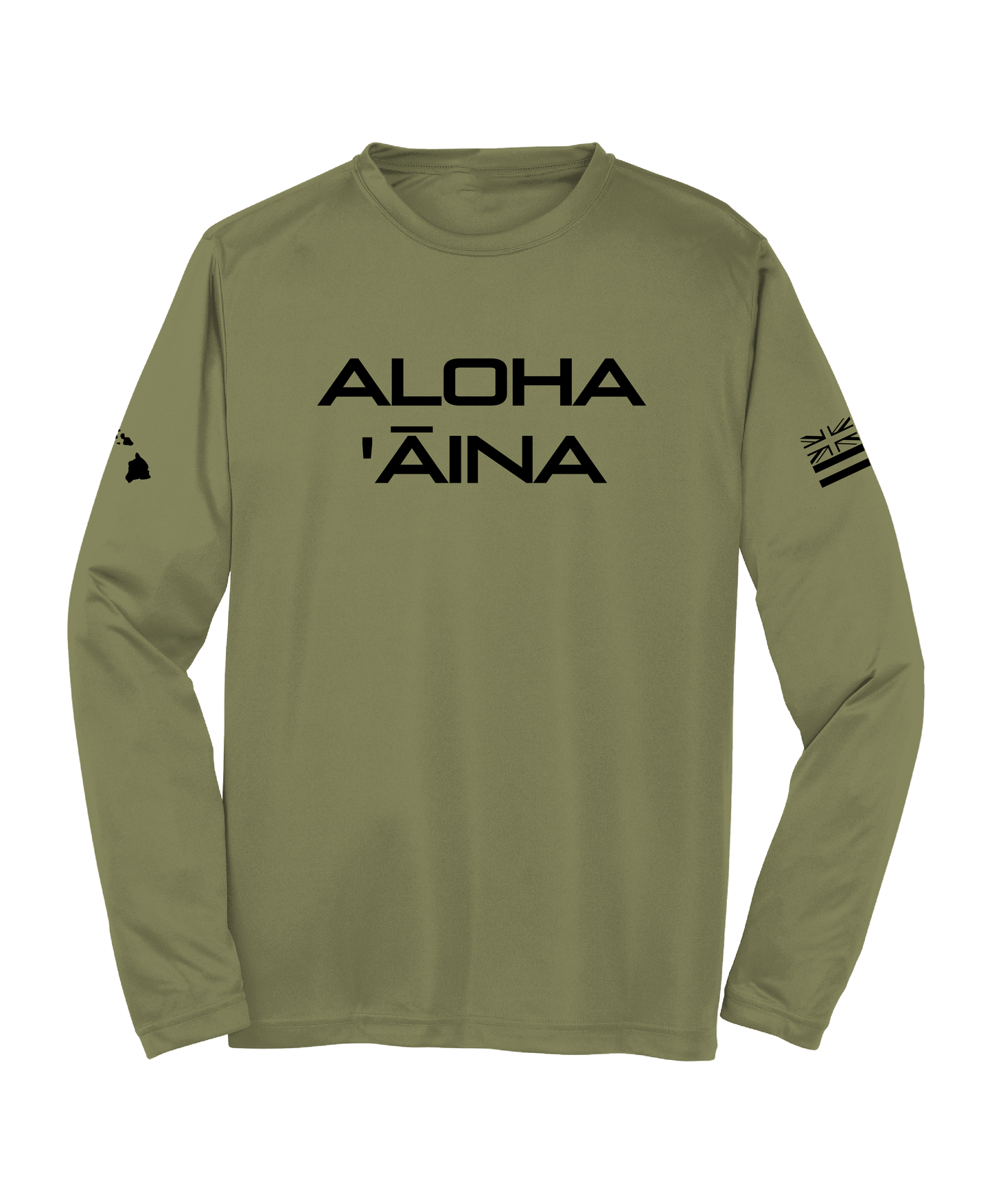 Aloha 'Āina Longsleeve Drifit Olive