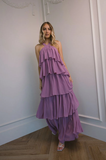 Cleo Low-Back Asymmetric Dress