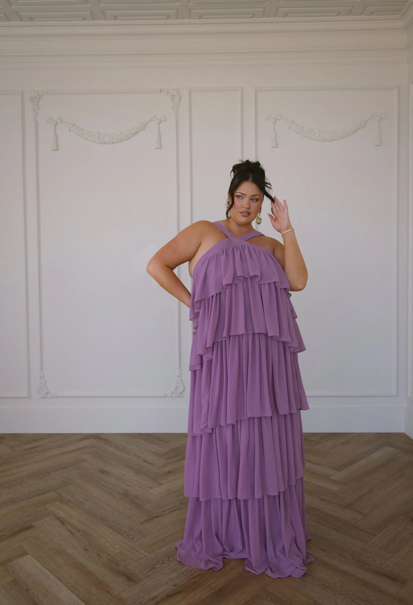 Cleo Low-Back Asymmetric Dress
