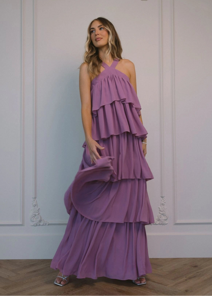 Cleo Low-Back Asymmetric Dress