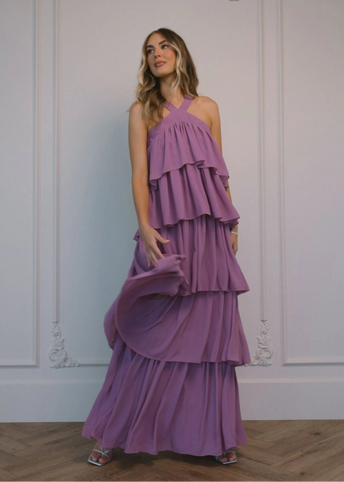 Cleo Low-Back Asymmetric Dress