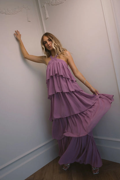 Cleo Low-Back Asymmetric Dress