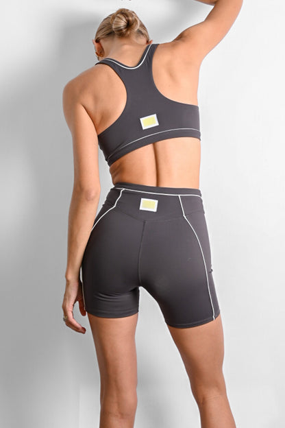 Christopher Contour Shorts — Charcoal