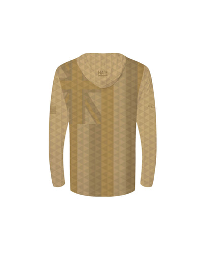Hae Hawaii Youth Hooded Long Sleeve Drifit Sandy Greige