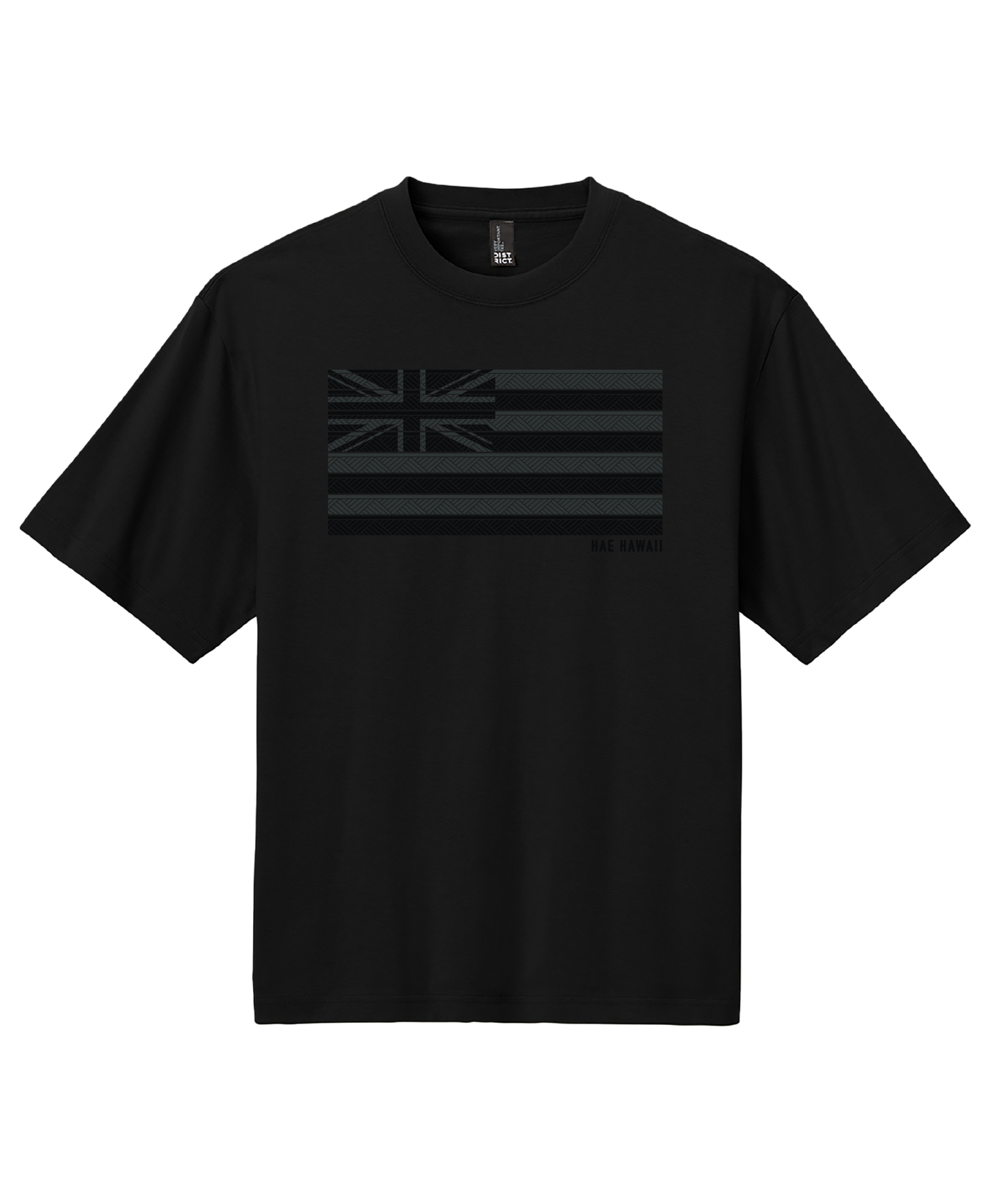 Hae Ulana Black on Black Drop Shoulder T-Shirt