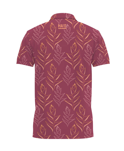 Heliconia Anywhere Polo Maroon