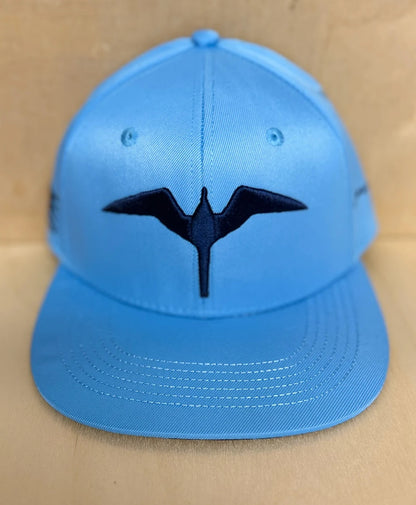 Iwa 3D Puff Snapback Navy on Light Blue