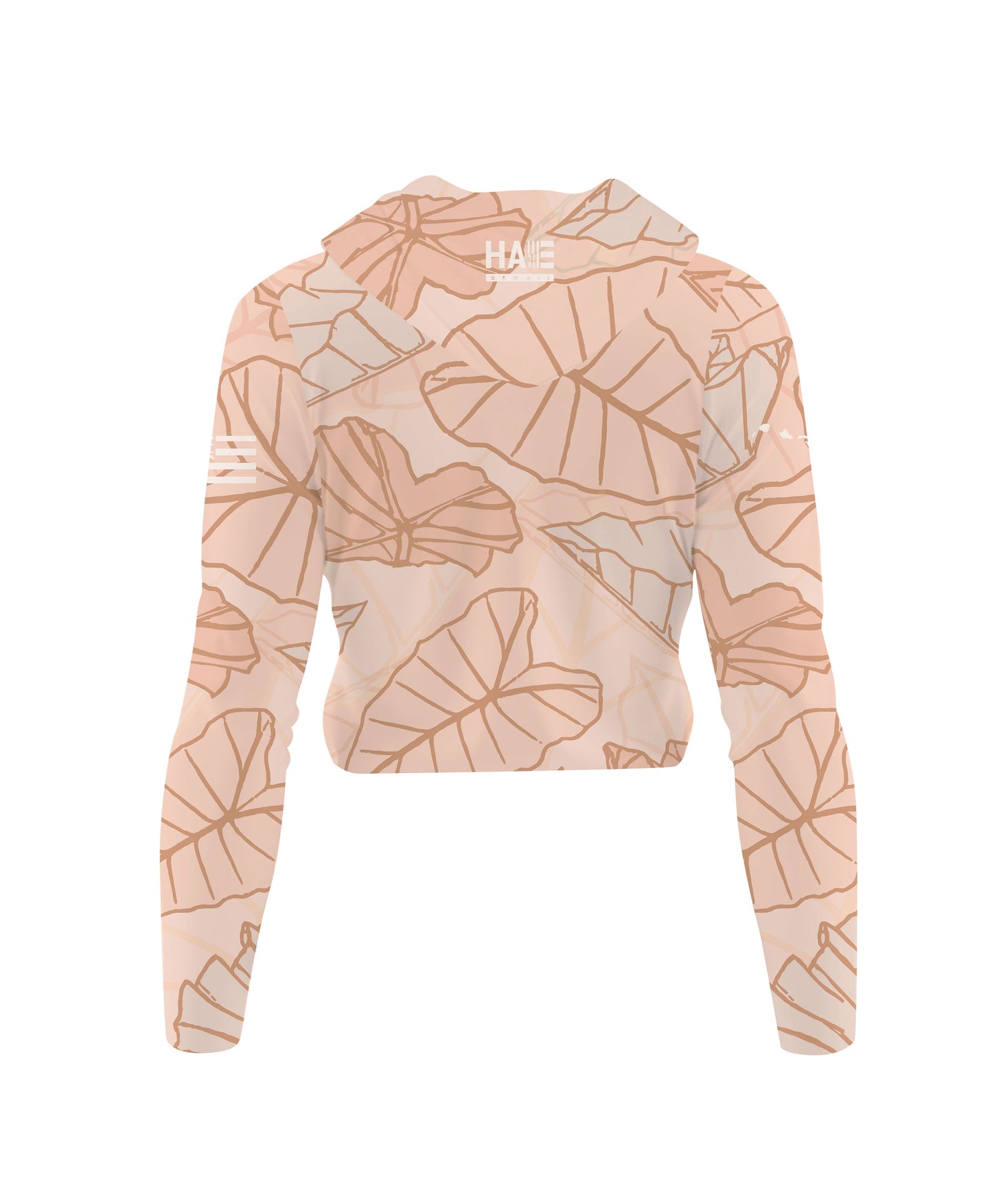 Kalo V-Neck Hooded Crop Longsleeve Drifit Blush Pink
