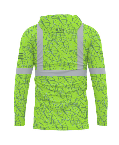 Kalo Reflective Hooded Longsleeve Drifit Neon