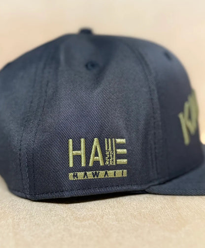 Kanaka 3D Puff Snapback Olive on Black