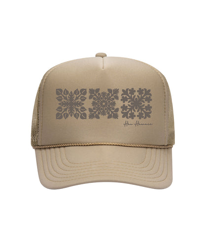 Kapa Kuiki Trucker Hat Khaki