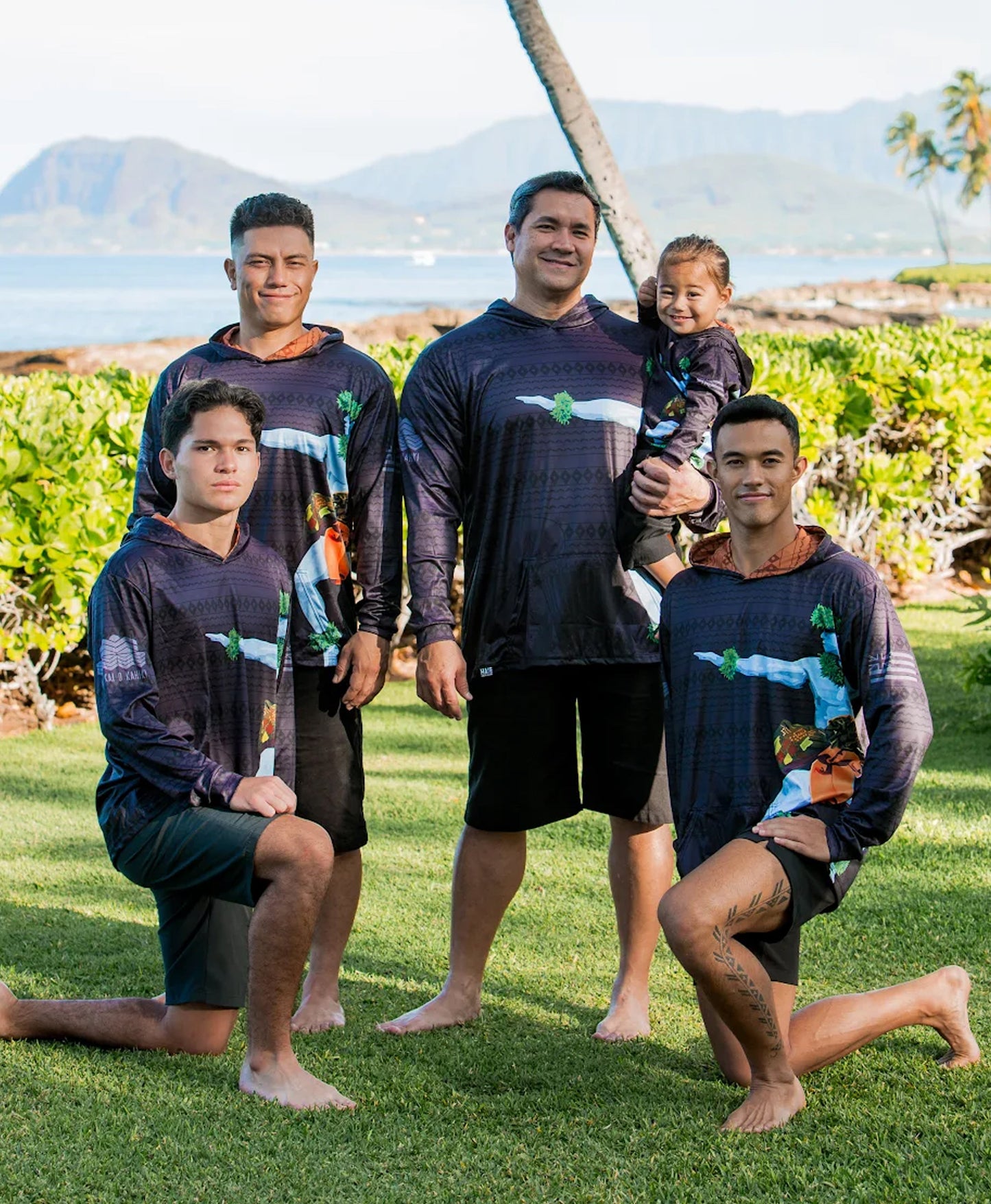 KE KAI O KAHIKI YOUTH Hooded Longsleeve Dri Fit