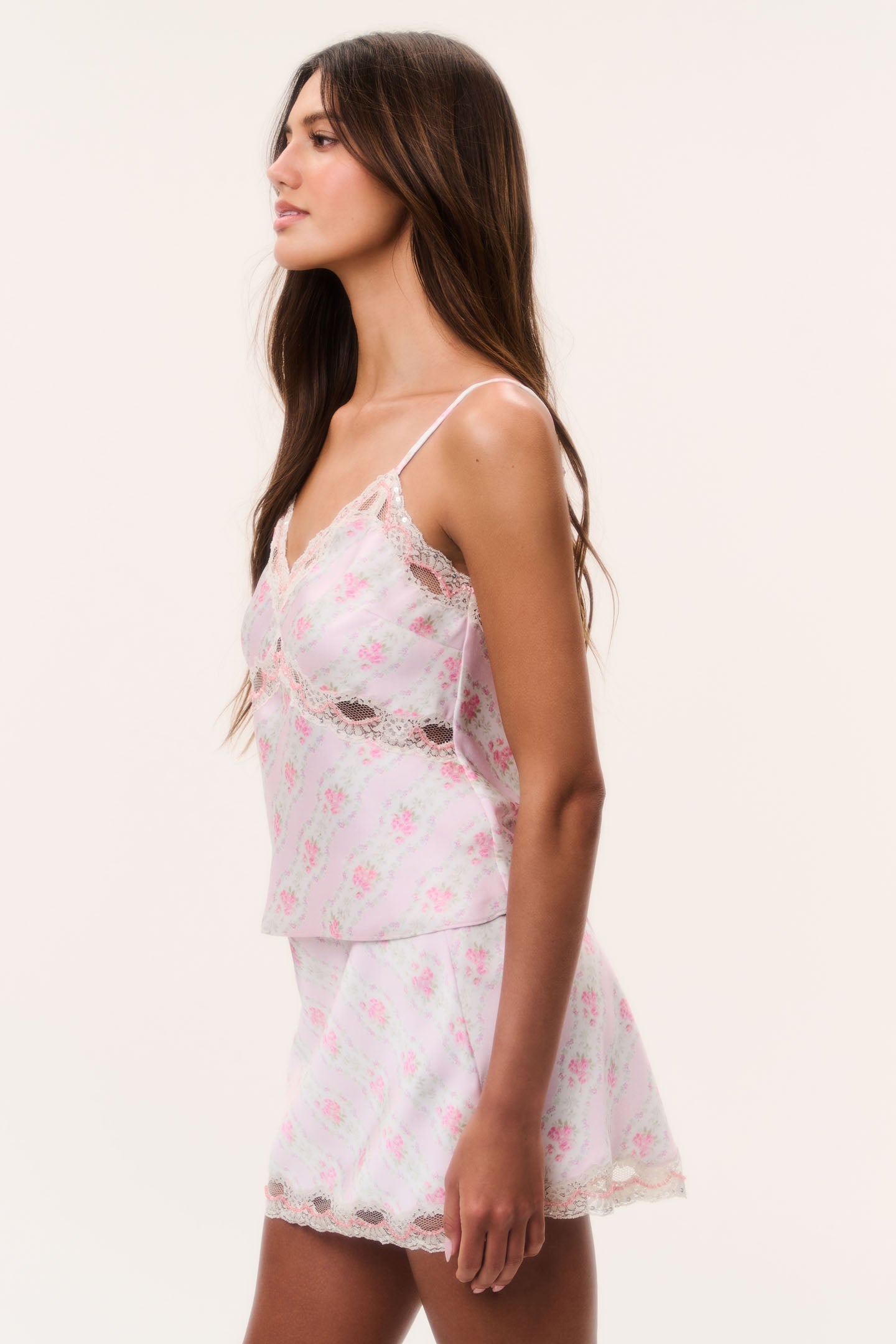 Lamora Floral Satin Top