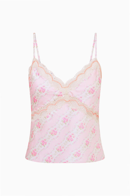 Lamora Floral Satin Top
