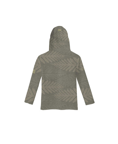 Lauae Olive Sublimated Toddler Hooded Long Sleeve Drifit