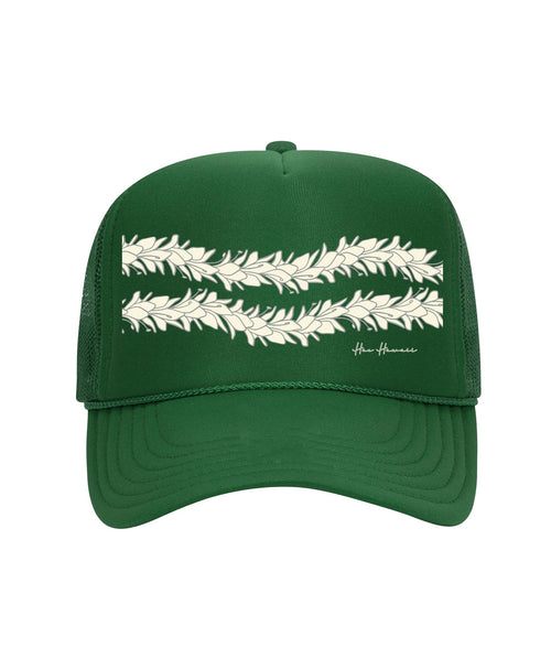 Lei Awapuhi Trucker Hat Kelly Green