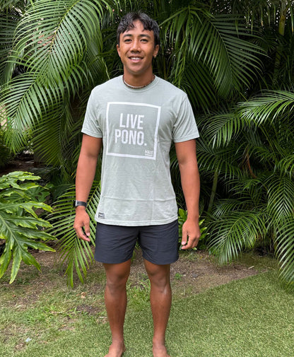 Live Pono Beige Sage Bay T-Shirt