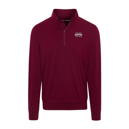 Mississippi State Velocity Performance Quarter Zip Maroon