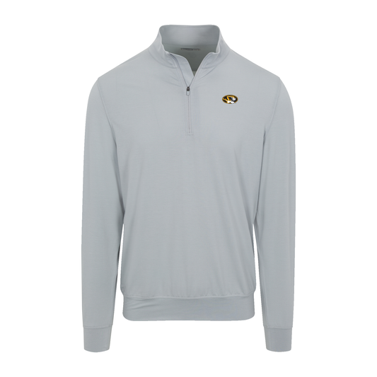 Missouri Velocity Performance Quarter Zip Light Grey