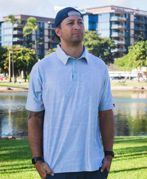 Namoku Anywhere Polo Concrete Gray Mesh