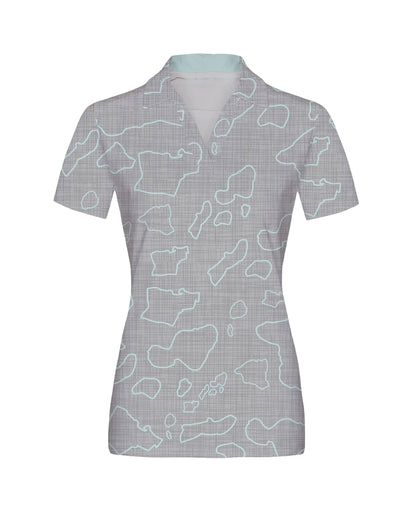 Namoku Wahine Anywhere Polo Concrete Gray Mesh