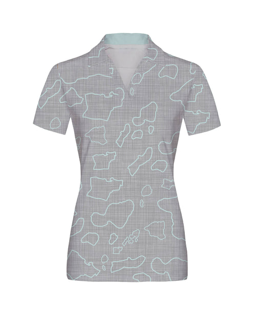 Namoku Wahine Anywhere Polo Concrete Gray Mesh