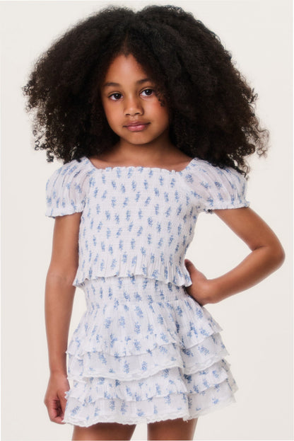 Little Girls Indigo Cloud Fabielle Top