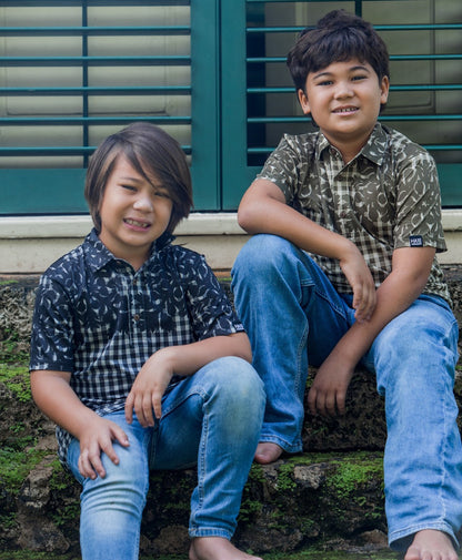 Palaka Kuiki Keiki Pullover in Black