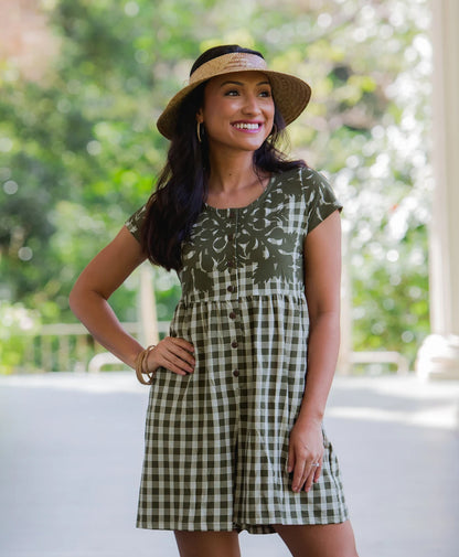 Palaka Kuiki Makana Romper Olive