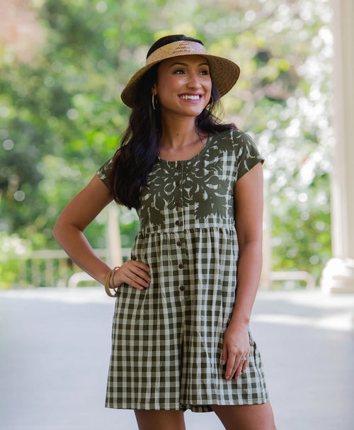 Palaka Kuiki Makana Romper Olive
