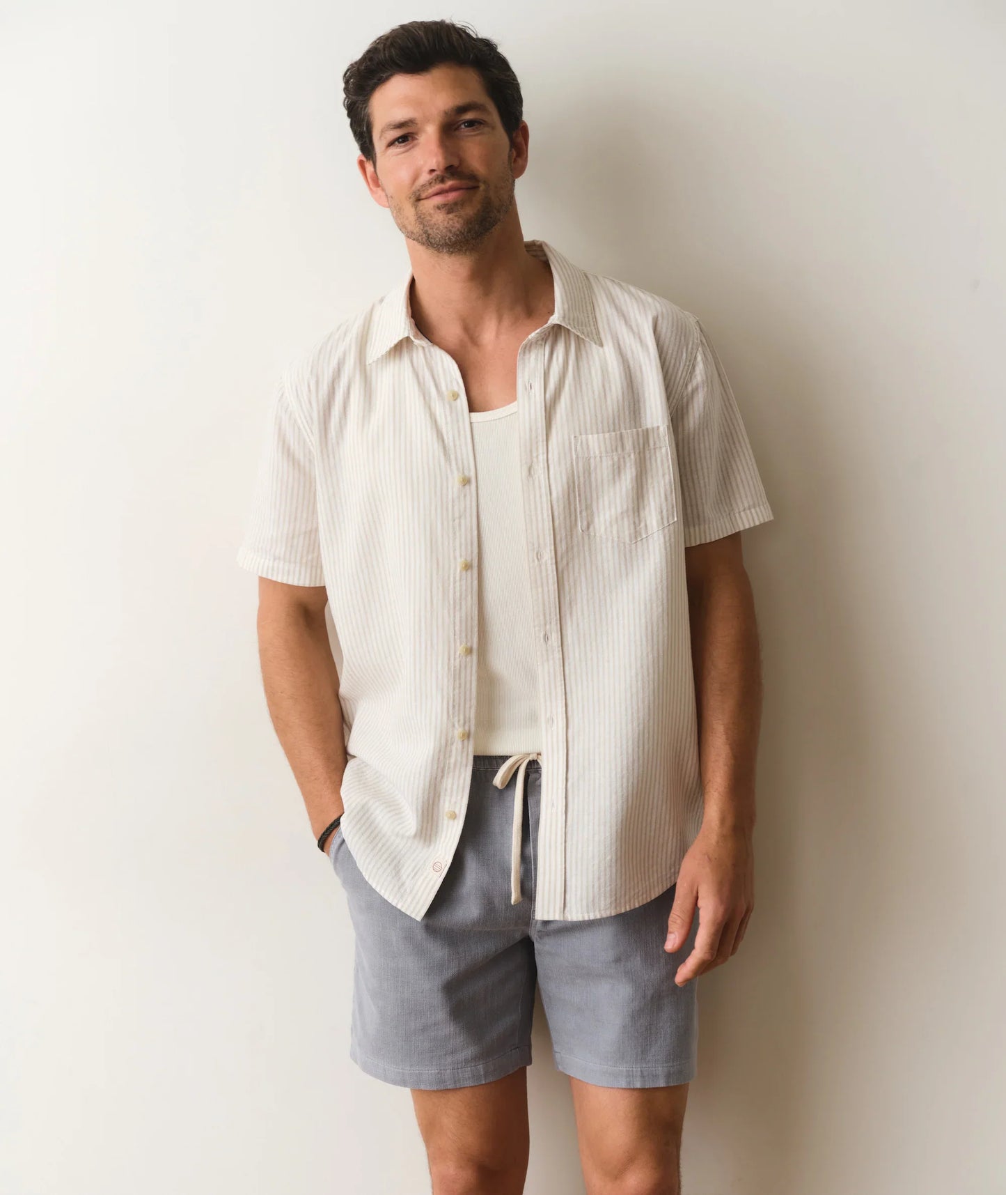 Marine Layer Better-Than-Linen Short Sleeve Shirt