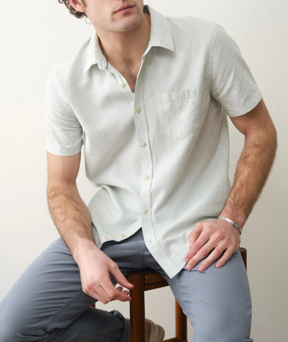 Marine Layer Better-Than-Linen Short Sleeve Shirt